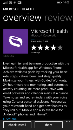 MS Health App