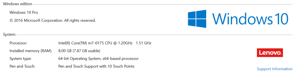 Thinkpad Tablet Specs